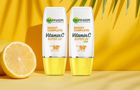 ปกป้องผิวหน้าจาก UVA และ UVB ด้วยครีมกันแดดจากการ์นิเย่