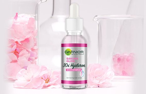 เซรั่มหน้าใส การ์นิเย่ สกิน แนทเชอรัลส์ ซากุระ โกลว์ ไฮยาลูรอน บูสเตอร์ เซรั่ม